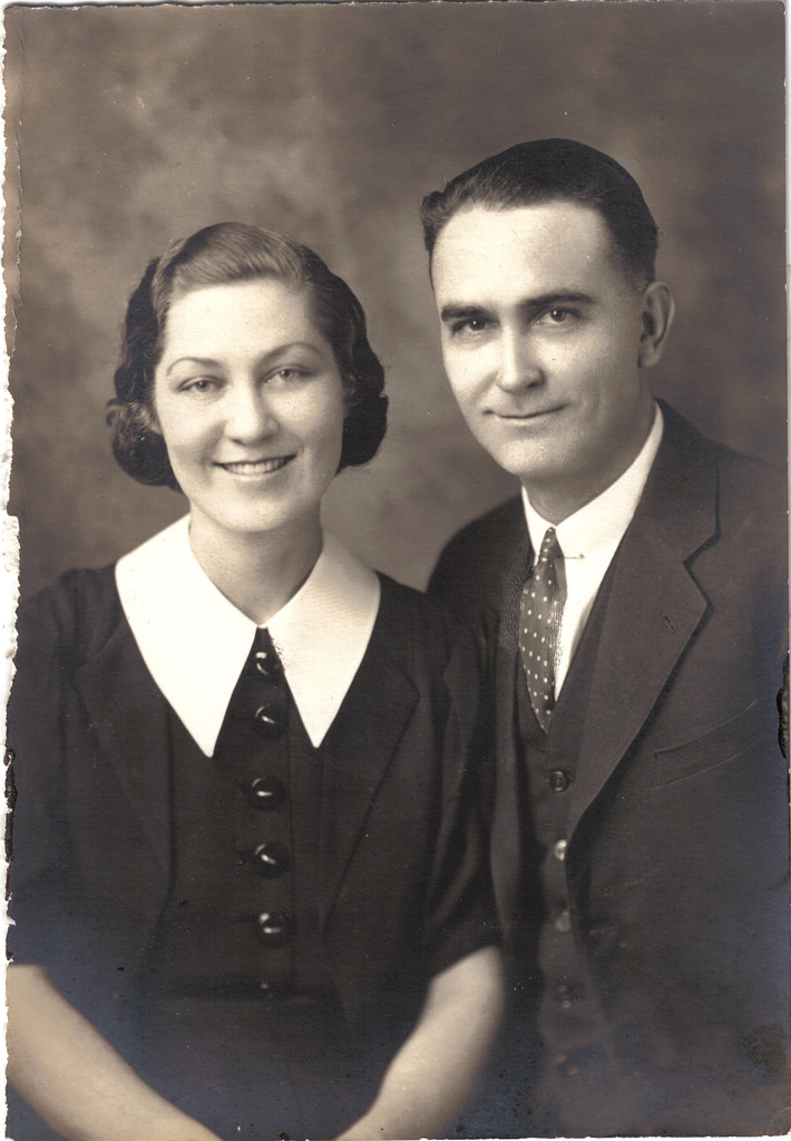 Photo of Wilma and Bert Billups, ~1934